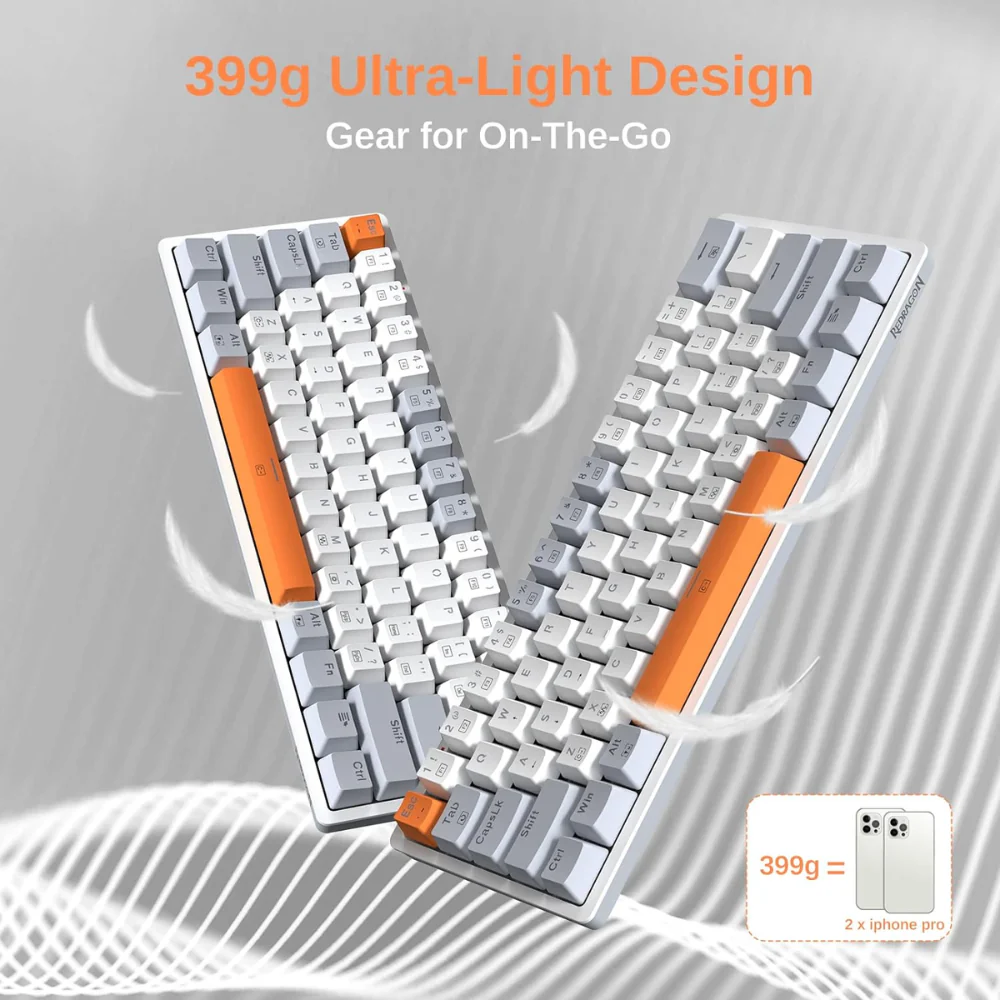Redragon K642 WHITE GO AKALI 60% RGB Mechanical Keyboard Redragon K642 WHITE GO AKALI 60% RGB Mechanical Keyboard